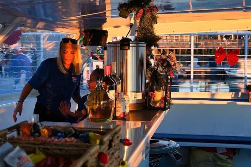 Nights of Lights Viewing with Drinks and Live Music Sunset Sail