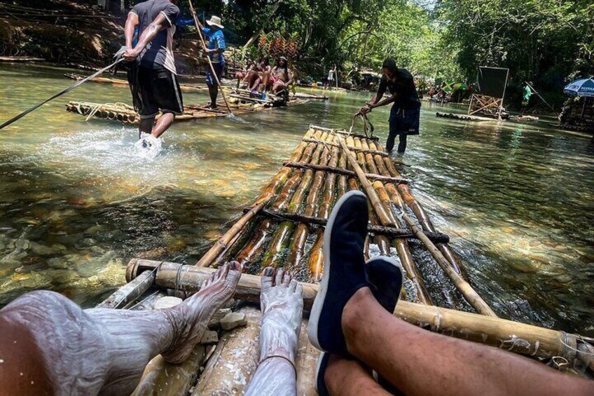 Blue Hole, Bamboo River Rafting & Rainforest Horseback Riding