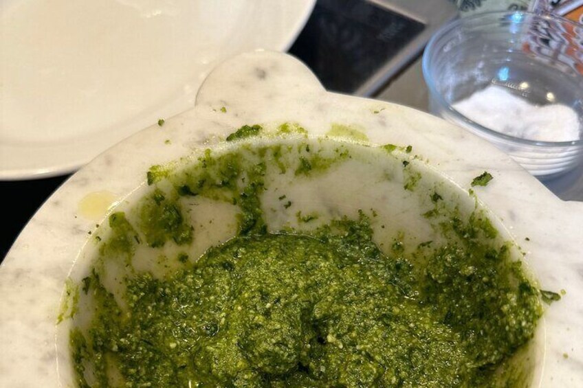 3 Hours Private Class for Homemade Pesto, Gnocchi and Tiramisù