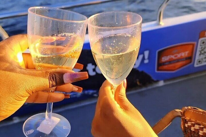 celebrating life on the yachtsunset cruise 