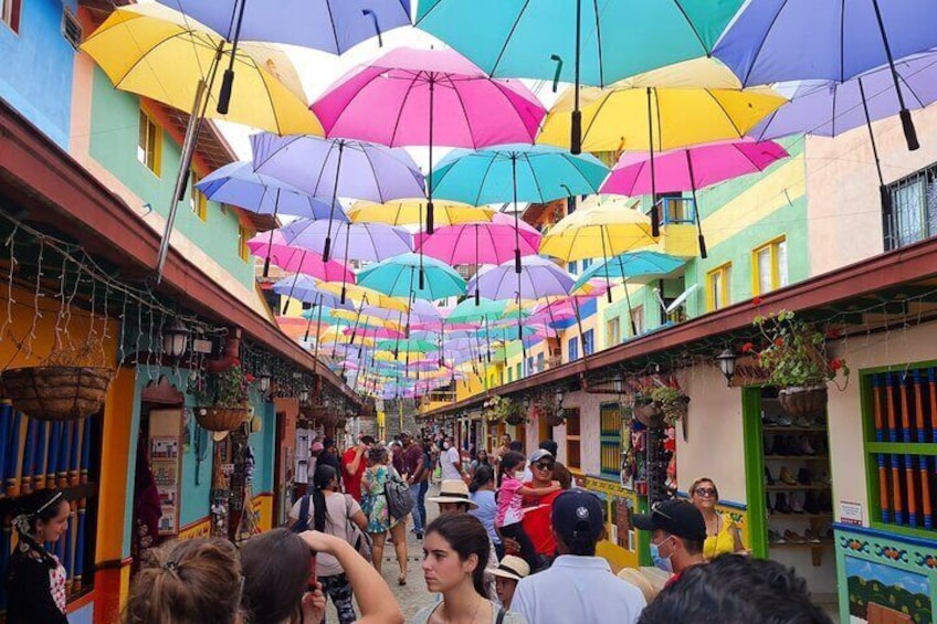 Colorful Umbrella Street
