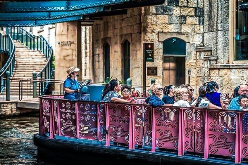 A time to relax on the river walk with family.