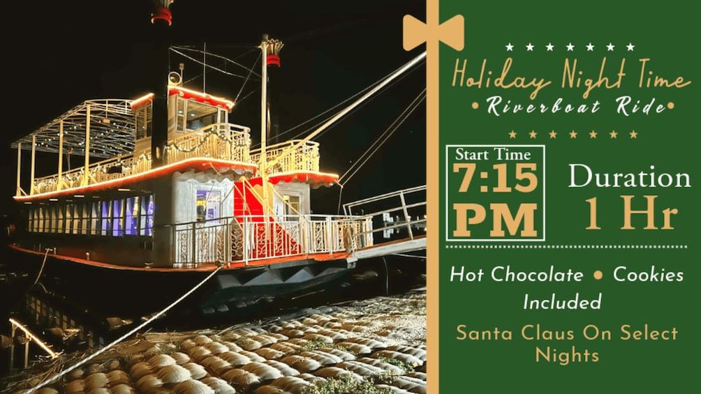 St Cloud: Holiday Nights Riverboat Ride