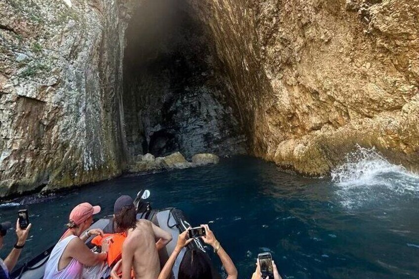 Vlore: Speed Boat Trip to Haxhi Ali Cave and Karaburun Peninsula