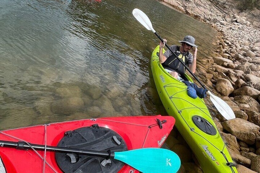 Sit inside kayaks are available.
