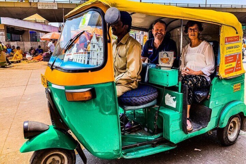 Guests in a tuk-tuk