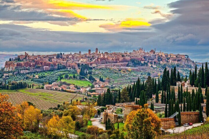 from Rome Montepulciano and Montalcino, the Wine Routes