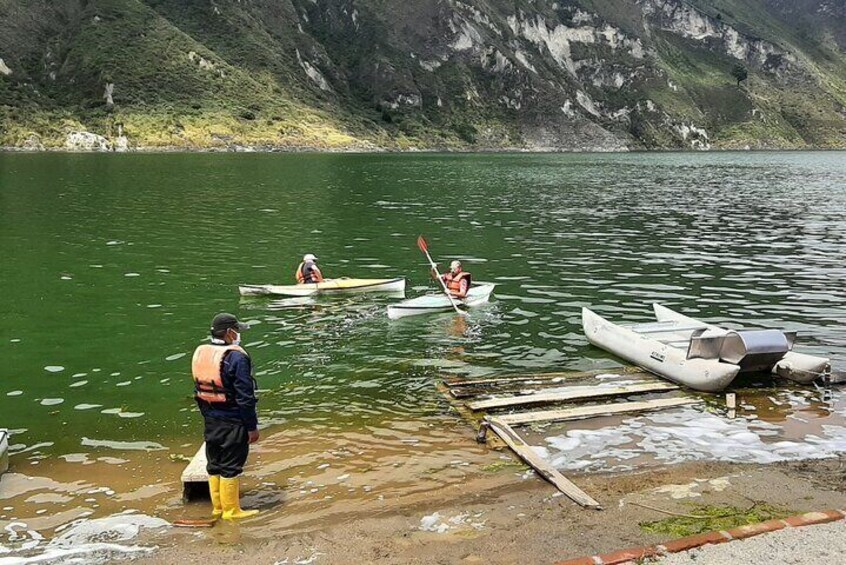 Kayaking in the lagoon