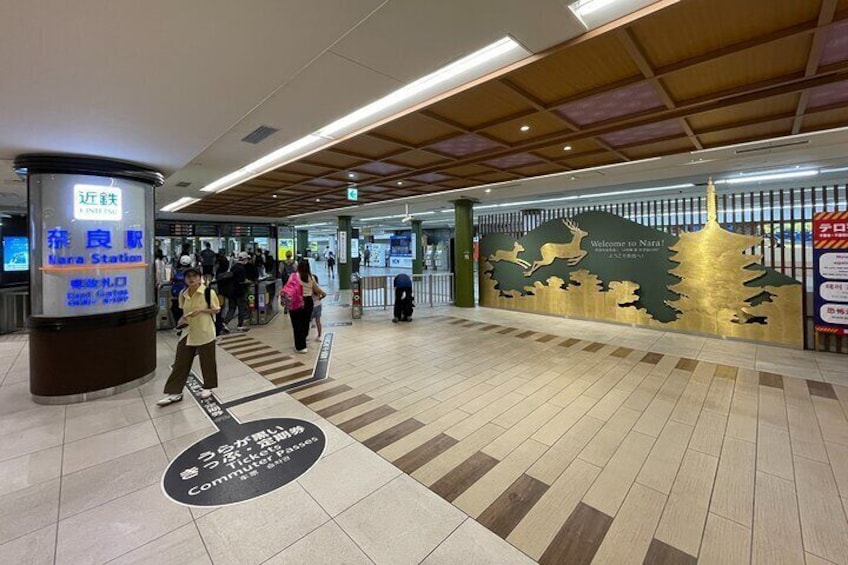 Meeting Point:：In front of the East Ticket Gate at Kintetsu Nara Station