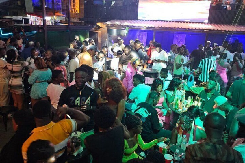 Accra Nightlife with Afrobeat Music and Dance 