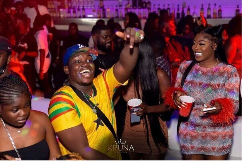 Accra Nightlife with Afrobeat Music and Dance 