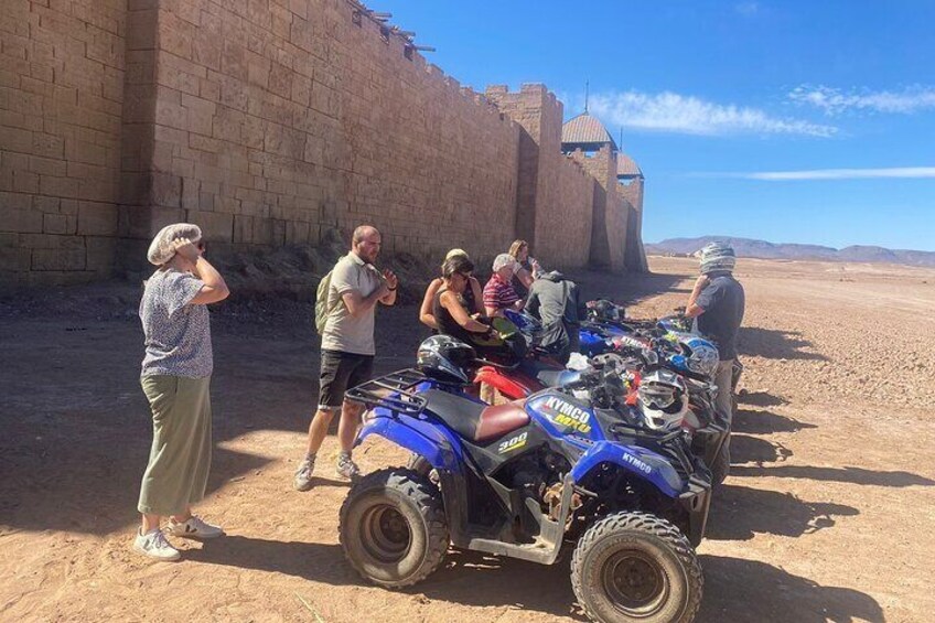 Quad from Kasbah Ait Benhadou to Ouarzazate Studios