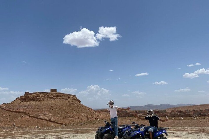 Quad from Kasbah Ait Benhadou to Ouarzazate Studios