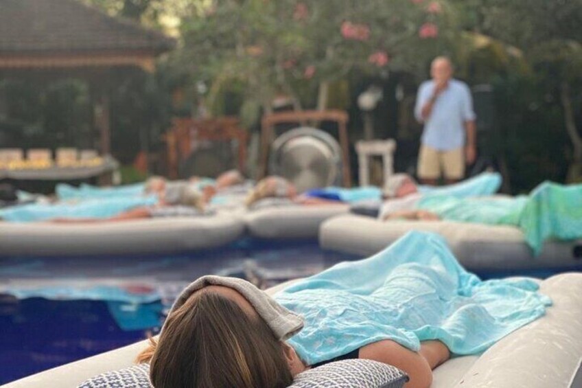 Floating Sound Bath Under the Stars in Bali