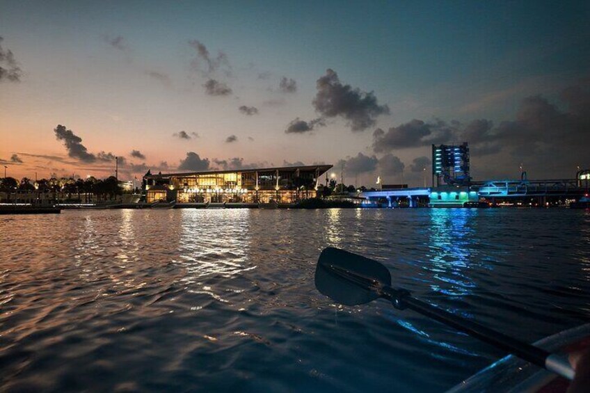 Clear Kayaking Glow Tour in Tampa Riverwalk