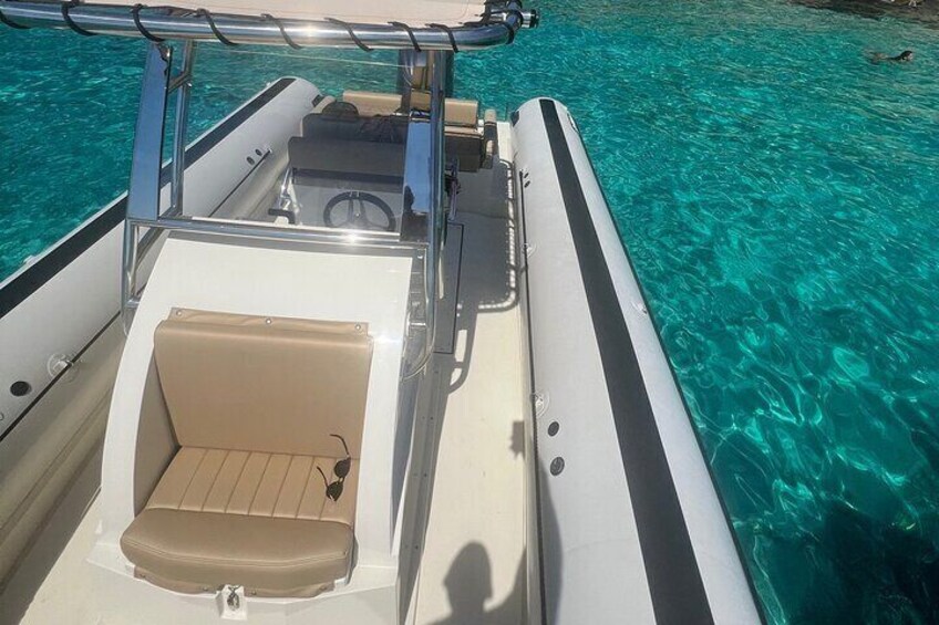 Trip by dinghy in the Maddalena Archipelago, Spargi and Budelli