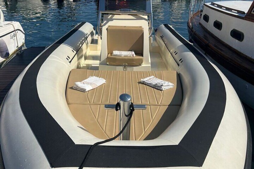 Trip by dinghy in the Maddalena Archipelago, Spargi and Budelli