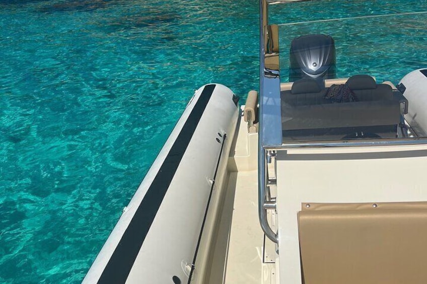 Trip by dinghy in the Maddalena Archipelago, Spargi and Budelli