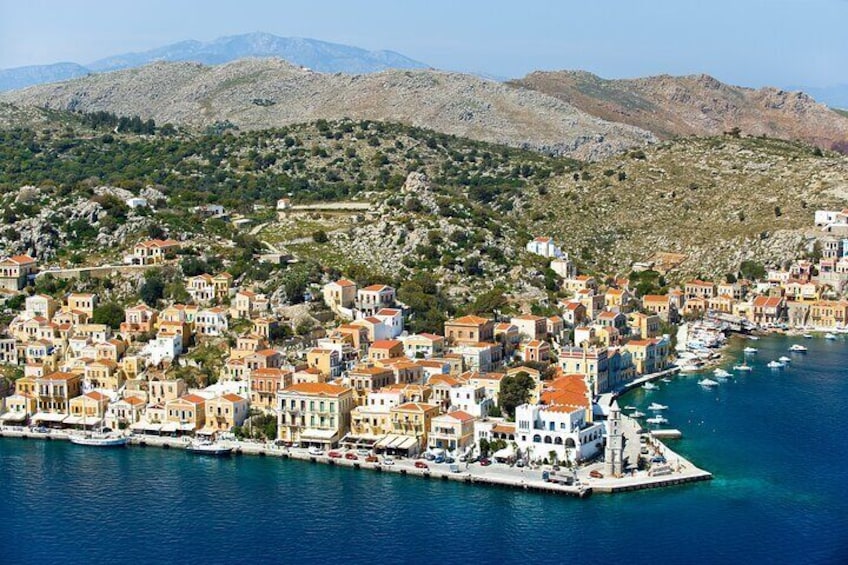 Luxury Boat Trip to Symi Island with Swimming at St. George Bay