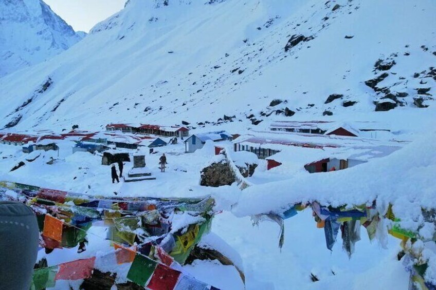 Annapurna Base Camp Snowy View