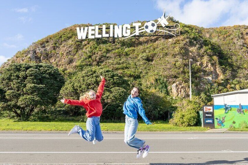 We'll take a pitstop at our world famous Wellington Sign