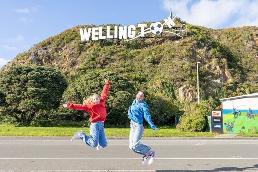 We'll take a pitstop at our world famous Wellington Sign
