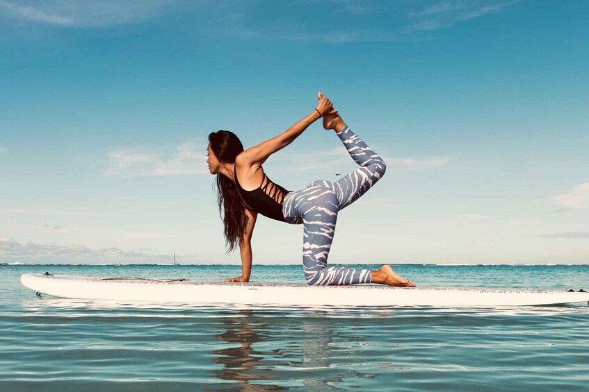 Picture 2 for Activity Honolulu: SUP (Standup Paddleboard) Yoga Class