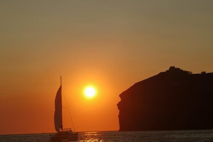 Sunset time of santorini 