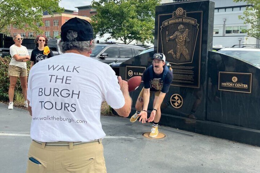 Reenact the famous Immaculate Reception!