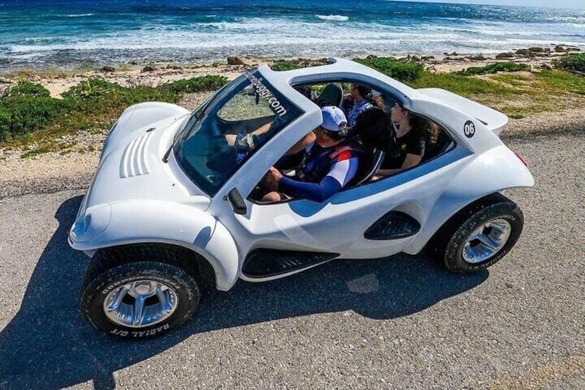 Cozumel in a Buggy Tour with Snorkeling