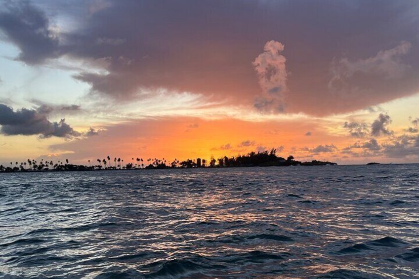 Sunset view san juan Bay 