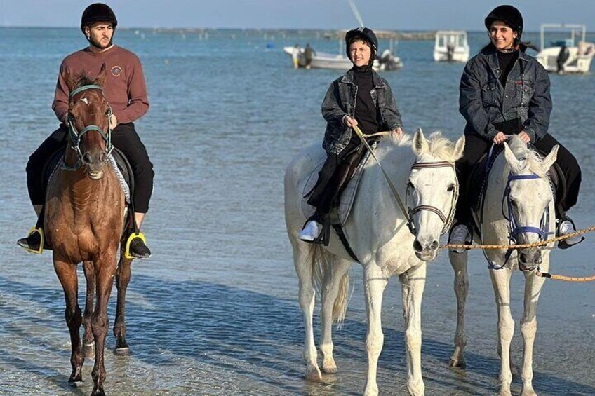 Horse Riding Next to Bahrain Fort