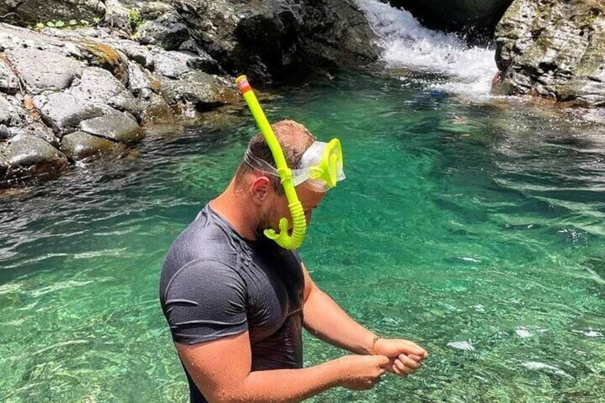 Crystal clear water for snorkeling