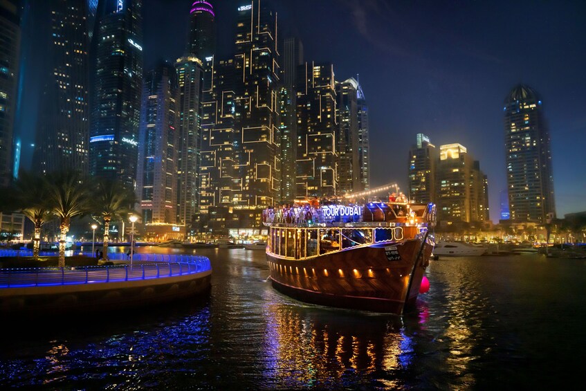 Dubai Marina Royal Dinner Dhow Cruise