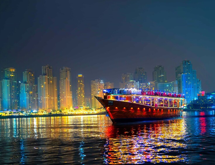 Dubai Marina Royal Dinner Dhow Cruise