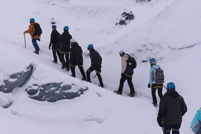 Private Glacier Hike On Location Sólheimajökull