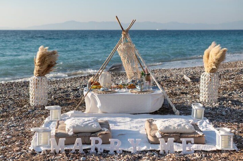 Private Picnic Date Rhodes Greece