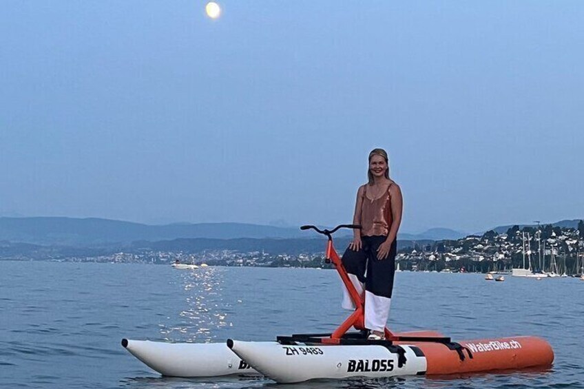 Water Bike Activity on Lake Zurich