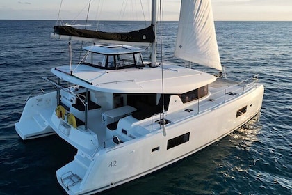 All-inclusive 4 Hour Private 42 ft Catamaran Tour in Riviera Maya