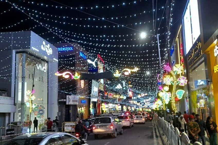 Brigade Road at night