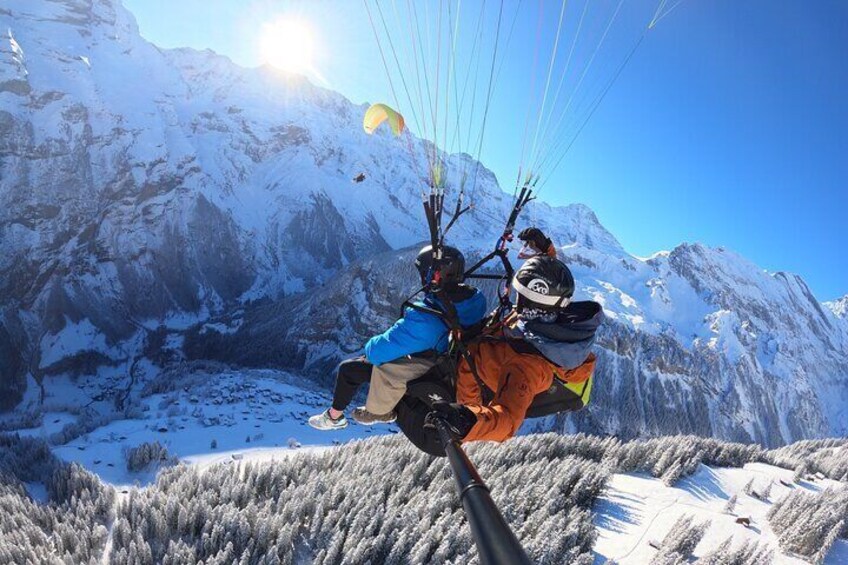 Mürren Lauterbrunnen Paragliding Tandem Flights