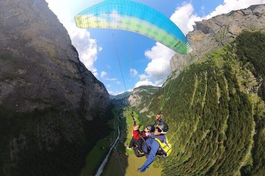 Mürren Lauterbrunnen Paragliding Tandem Flights