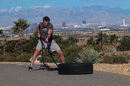 Outdoor Obstacle Course with Scenic Vegas Skyline in Henderson