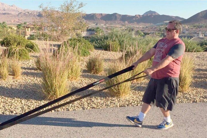 Outdoor Obstacle Course with Scenic Vegas Skyline in Henderson