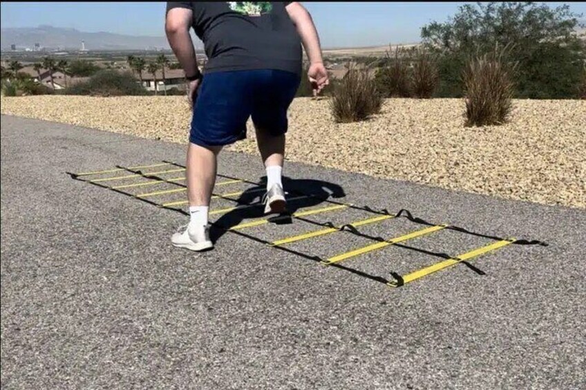Outdoor Obstacle Course with Scenic Vegas Skyline in Henderson