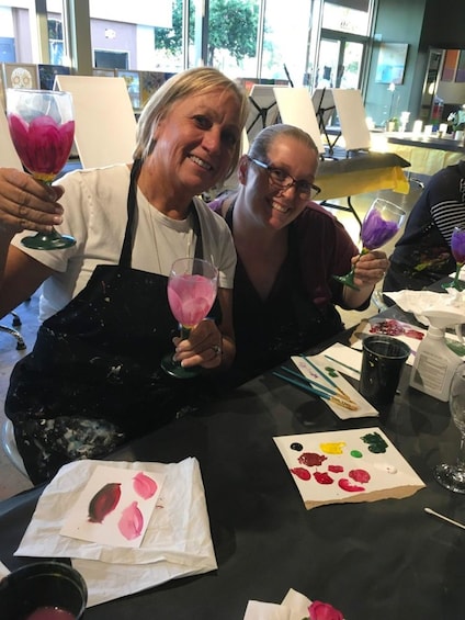 Picture 7 for Activity San Mateo: Wine Glass Painting Class