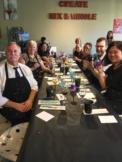 Picture 4 for Activity San Mateo: Wine Glass Painting Class