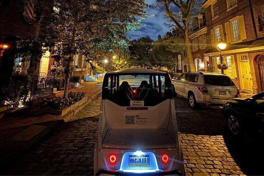 Philly by Moonlight 1 Hour Electric Cart Tour