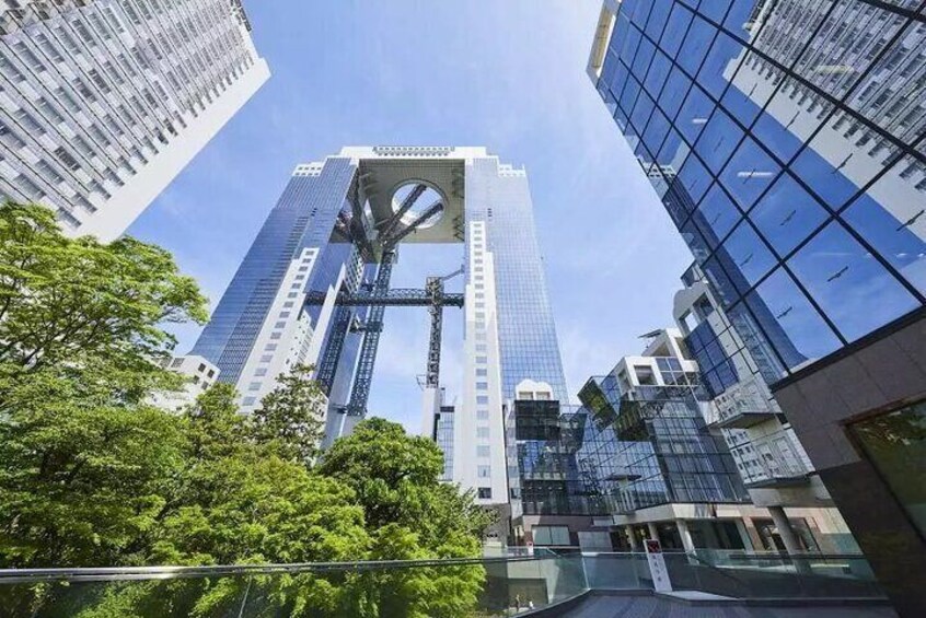 The exterior of the Umeda Sky Building