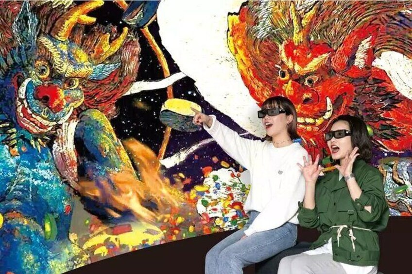 Experience the world's first 3D technology that allows you to jump into the artwork